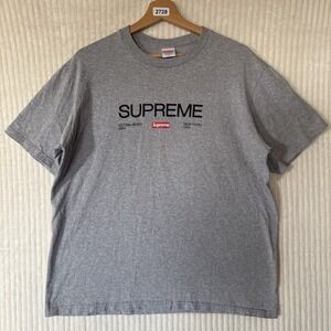 Supreme Est. 1994 Tee Heather Grey Short Sleeve Sz Medium Skate Street Wear